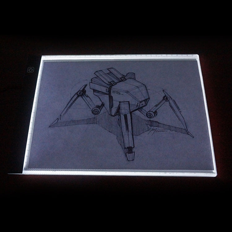 3.5W 5V LED USB Three Level of Brightness Dimmable A4 Acrylic Scale Copy Boards Anime Sketch Drawing Sketchpad with USB Cable 1.5m & Power Adapter - by PMC Jewellery | Online Shopping South Africa | PMC Jewellery | Buy Now Pay Later Mobicred