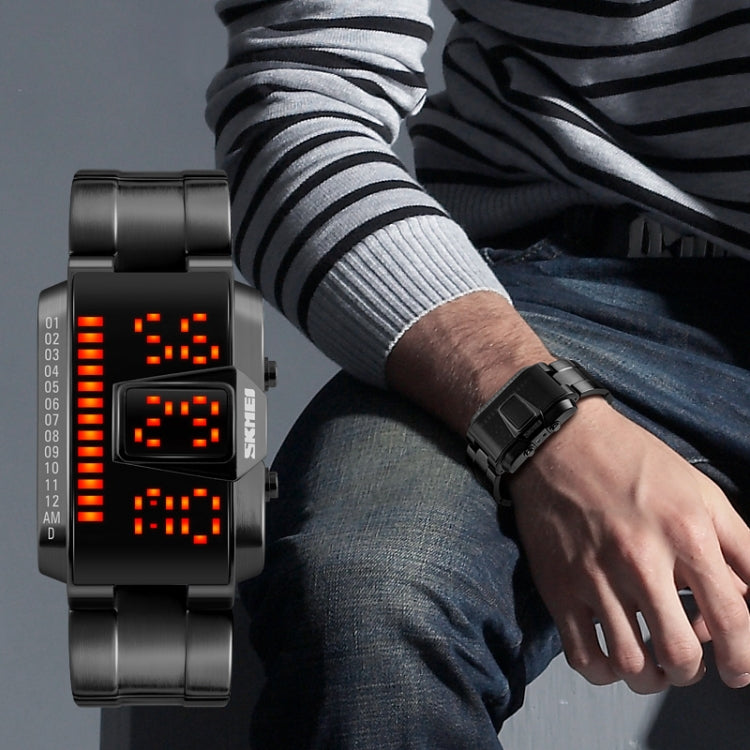 SKMEI 1179 Multifunctional Men Outdoor Sports Noctilucent Waterproof LED Digital Watch(Black) - free shipping - PMC TechLife - Order now!