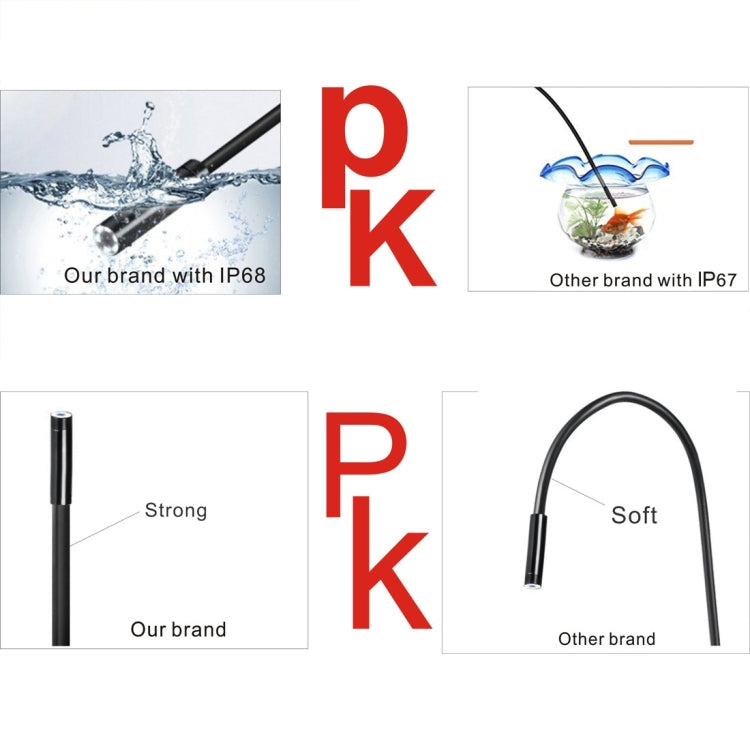 YPC110 8mm 2.0MP HD Camera WiFi Endoscope Snake Tube Inspection Camera with 8 LED, Waterproof IP68, Lens Diameter: 8mm, Length: 2m, Soft Line - by PMC TechLife | Online Shopping South Africa | PMC TechLife | Buy Now Pay Later Mobicred