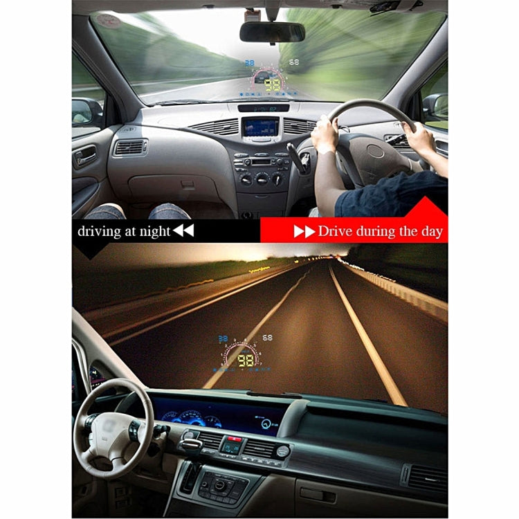 E350 5.8 inch Car HUD / OBD2 Vehicle-mounted Gator Automotive Head Up Display Security System with Multi-color LED, Support Car Real Speed & Turn Speed & Water Temperature & Oil Consumption & Driving ... peed Alarm, Mile Switching, Light Sensor Functions - Head Up Display System by PMC TechLife | Online Shopping South Africa | PMC TechLife | Buy Now Pay Later Mobicred