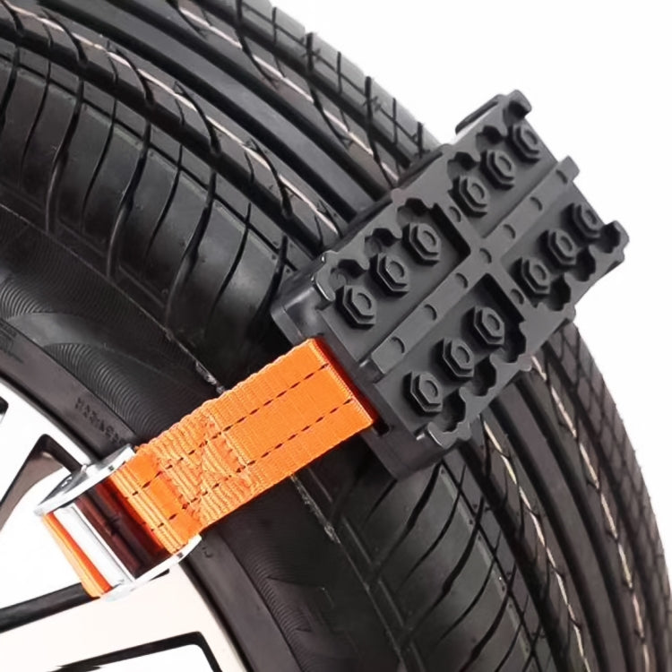 2 PCS Universal Car Snow Chains Mud Tires Traction Mat Wheel Chain Non-slip Tracks Auto Winter Road Turnaround Tool Anti Slip Grip Tracks - Ice Scraper by PMC TechLife | Online Shopping South Africa | PMC TechLife | Buy Now Pay Later Mobicred