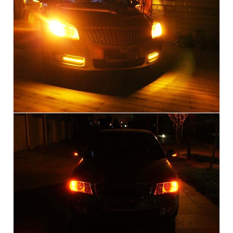 2 PCS 1156 DC9-16V / 3.5W Car Auto Turn Lights 12LEDs SMD-ZH3030 Lamps, with Constant Current(Yellow Light) - Arrow Turn Lights by PMC TechLife | Online Shopping South Africa | PMC TechLife | Buy Now Pay Later Mobicred
