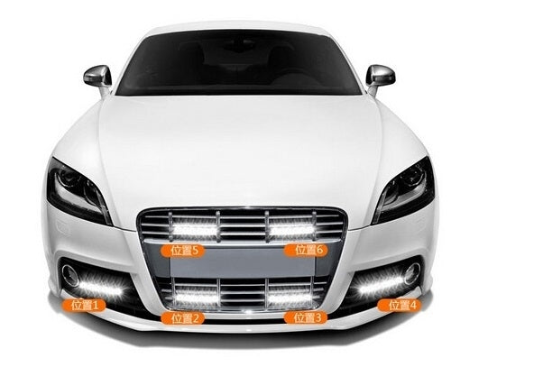 2 PCS LD-008 5730-9SMD 15W 1500 LM 7000K White Light Daytime Running Light.DC 12V - Running Lights by PMC TechLife | Online Shopping South Africa | PMC TechLife | Buy Now Pay Later Mobicred