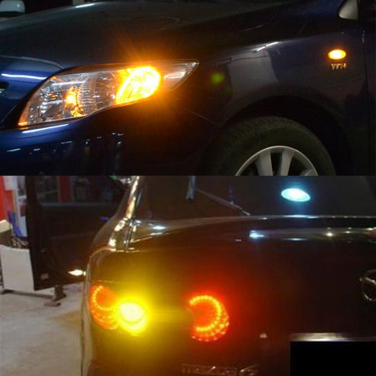 1156/BA15S 80W 1000 LM Car Auto Turn Light Backup Light with 16 Lamps, DC 12-24V(Yellow Light) - Arrow Turn Lights by PMC TechLife | Online Shopping South Africa | PMC TechLife | Buy Now Pay Later Mobicred