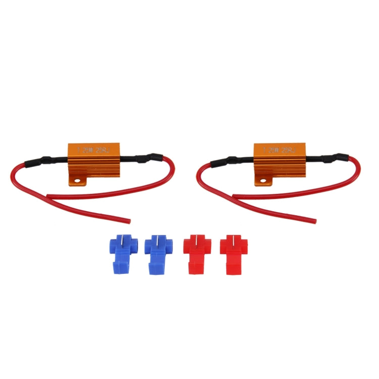 2 PCS Car Canbus Error Canceller Decoder Load Resistor LED 25W 25 Ohm No Blinking Decoder - free shipping - PMC TechLife - Order now!