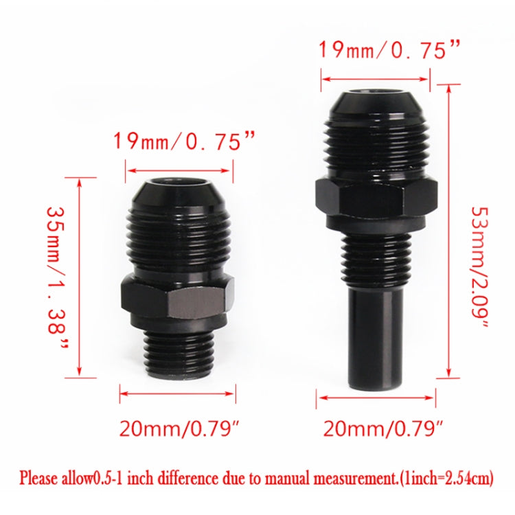2 PCS Car Transmission Oil Cooler Adapters AN8-1/4NPS Threaded Joints - Engine Repair Tools by PMC TechLife | Online Shopping South Africa | PMC TechLife | Buy Now Pay Later Mobicred