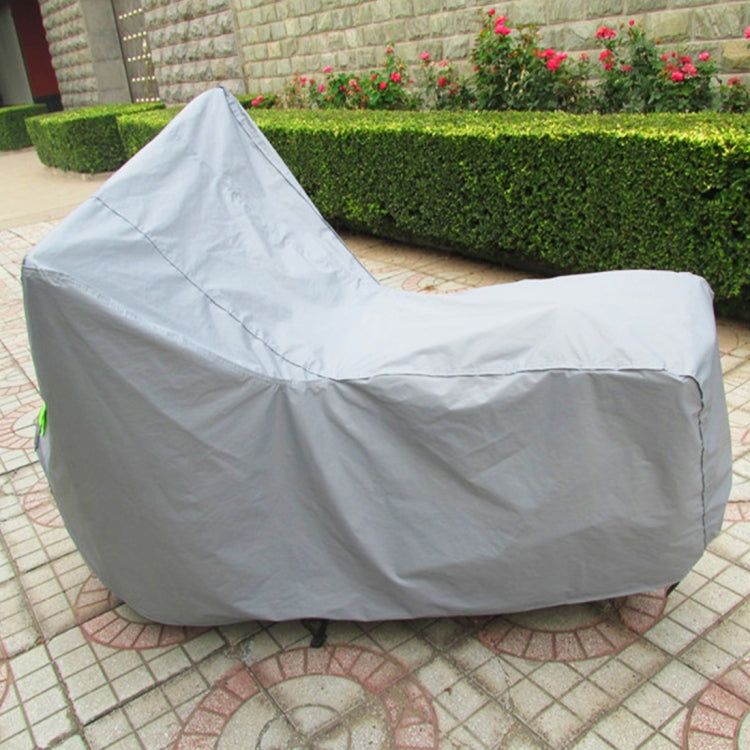 Outdoor Universal Anti-Dust Sunproof Waterproof Electric Bike Without Rear Box Aluminum Film Flocking Cover with Warning Strips, Fits Bike up to 2m(78 Inches) In Length, XL Size: 203x89x122cm - Raincoat by PMC Jewellery | Online Shopping South Africa | PMC Jewellery | Buy Now Pay Later Mobicred