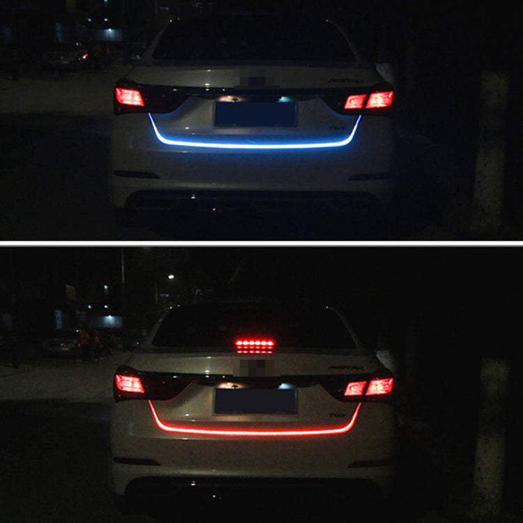 1.2m Car Auto Waterproof Universal Four Color Rear Flowing Light Tail Box Lights with Tail Light Controller, Ice Blue Light Driving Light, White Light Reversing Light, Red Light Brake Light, Yellow Light Turn Signal Light, LED Lamp Strip Tail Decoration - Brake Lights by PMC TechLife | Online Shopping South Africa | PMC TechLife | Buy Now Pay Later Mobicred