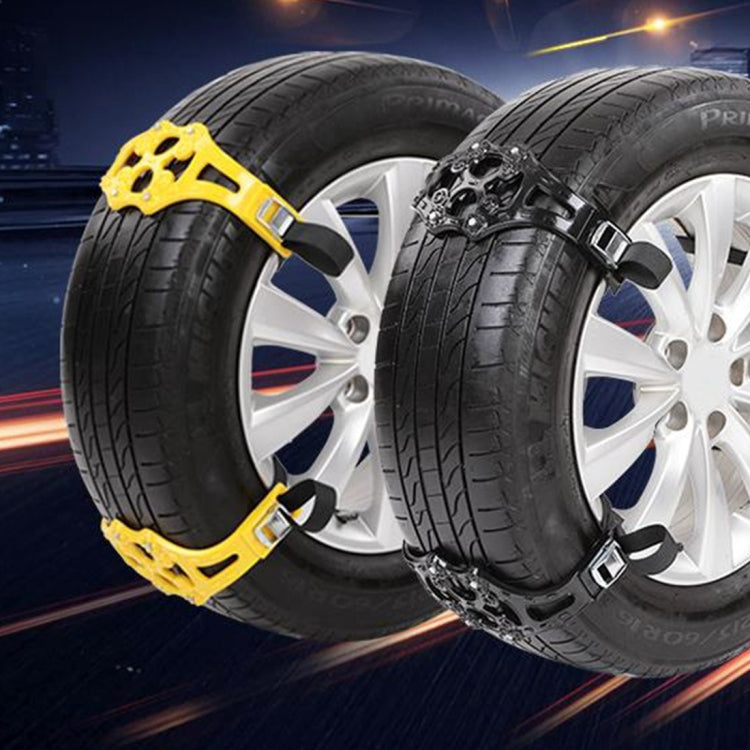 8PCS Car Snow Tire Anti-skid Chains For Family Car(Yellow) - Car Road Trouble Clearer by PMC TechLife | Online Shopping South Africa | PMC TechLife | Buy Now Pay Later Mobicred