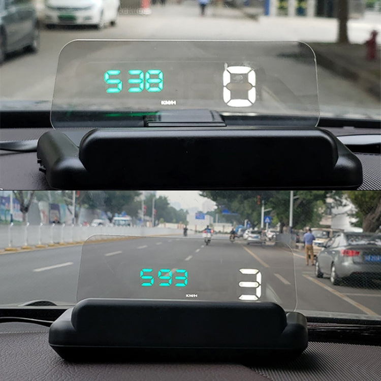 C500 Car HUD Virtual HD Projection Head-up Display, With Adjustable Reflection Board, Speed & RPM & Water Temperature & Oil Consumption & Driving Distance / Time & Voltage Display, Over Speed Alarm, Connect OBD2 Interface(White) - free shipping - PMC TechLife - Order now!