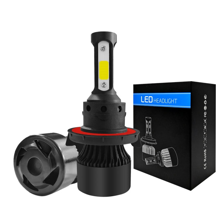 2 PCS S2 H13 / 9008 DC9-36V / 25W / 6000K / 2500LM IP68 Car LED Headlight Lamps(Cool White) - LED Headlamps by PMC TechLife | Online Shopping South Africa | PMC TechLife | Buy Now Pay Later Mobicred
