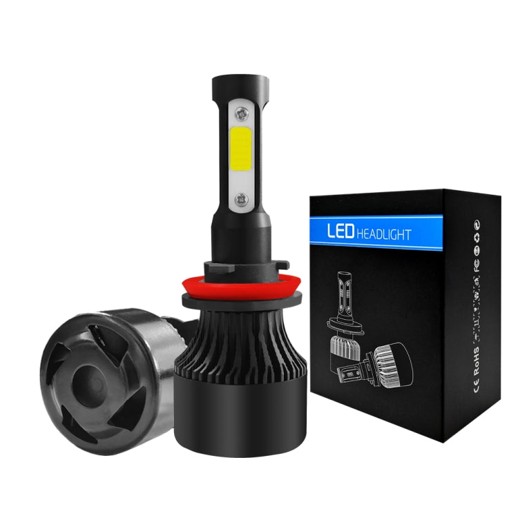2 PCS S2 H8 / H9 / H11 DC9-36V / 25W / 6000K / 2500LM IP68 Car LED Headlight Lamps (Cool White) - LED Headlamps by PMC TechLife | Online Shopping South Africa | PMC TechLife | Buy Now Pay Later Mobicred