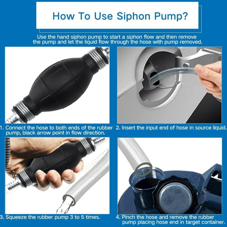 2m Manual One-Way Valve Oil Pump Fuel Hand Oil Pump Car Fuel Pipe Oil Pump - oil tank tubes & oil pumps by PMC TechLife | Online Shopping South Africa | PMC TechLife | Buy Now Pay Later Mobicred