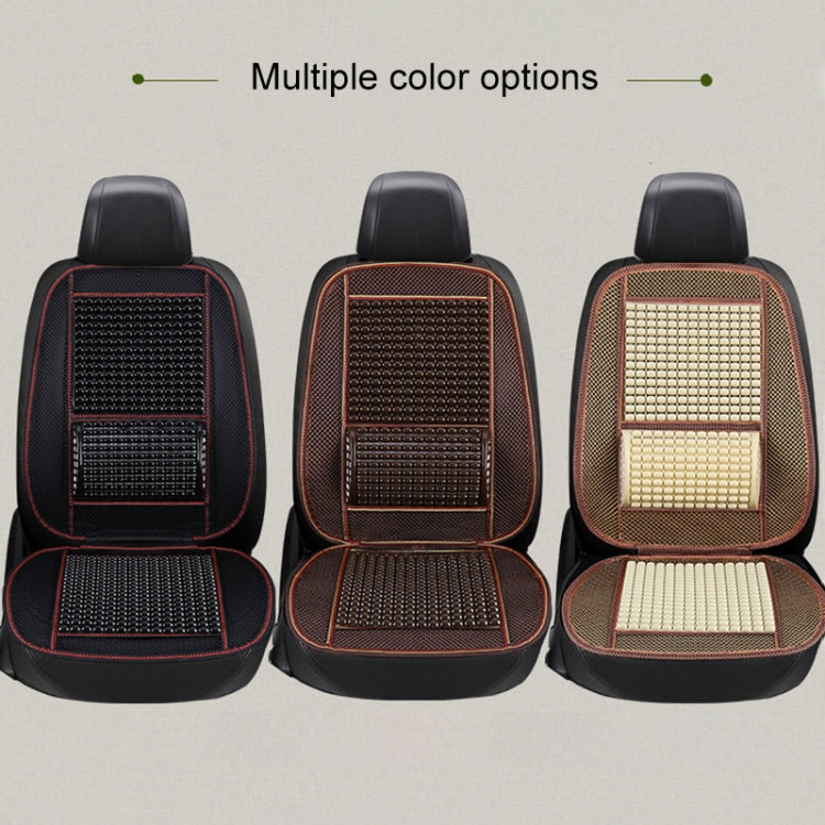 Car Seat Covers Summer Cool Imitation Wooden Beads Ventilation Breathable Seat Cushion(Coffee) - Seat Accessories by PMC TechLife | Online Shopping South Africa | PMC TechLife | Buy Now Pay Later Mobicred