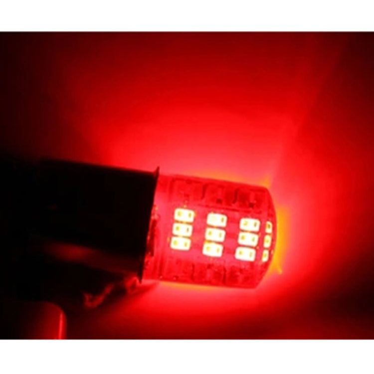 2 PCS 1157 DC12V / 1.1W Motorcycle / Car LED Double Color Flashing Light Turn Signal / Brake Lamp with 42LEDs SMD-3014 Lamp Beads - Brake Lights by PMC TechLife | Online Shopping South Africa | PMC TechLife | Buy Now Pay Later Mobicred
