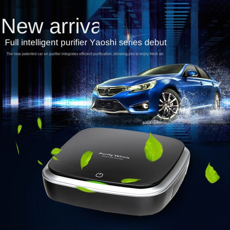 XJ-005 Car Solar Energy Negative Ion Smart USB Air Purifier (Black) - Air Purifier by PMC TechLife | Online Shopping South Africa | PMC TechLife | Buy Now Pay Later Mobicred