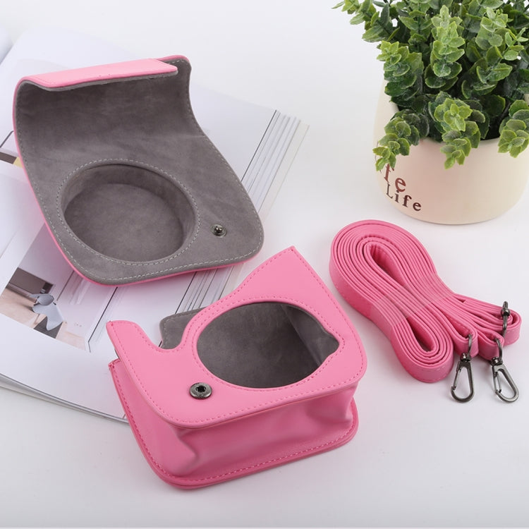 Retro Style Full Body Camera PU Leather Case Bag with Strap for FUJIFILM instax mini 9 / mini 8+ / mini 8(Pink) - free shipping - PMC TechLife - Order now!