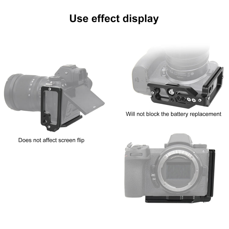 1/4 inch Vertical Shoot Quick Release L Plate Bracket Base Holder for Nikon Z6 / Z7 - free shipping - PMC TechLife - Order now!