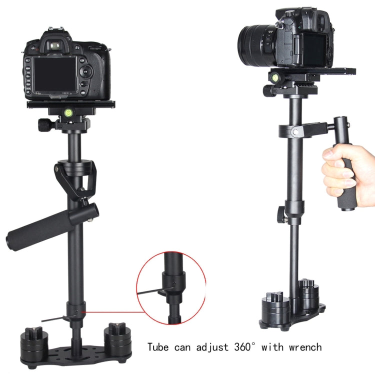YELANGU S60N Aluminum Handheld Stabilizer for Camcorder DV Video Camera DSLR(Black) - free shipping - PMC TechLife - Order now!