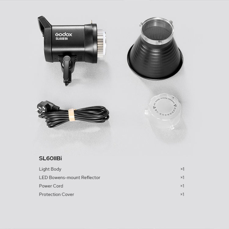 Godox SL60IIBi 75W Bi-Color 2800K-6500K LED Video Light(EU Plug) - free shipping - PMC TechLife - Order now!