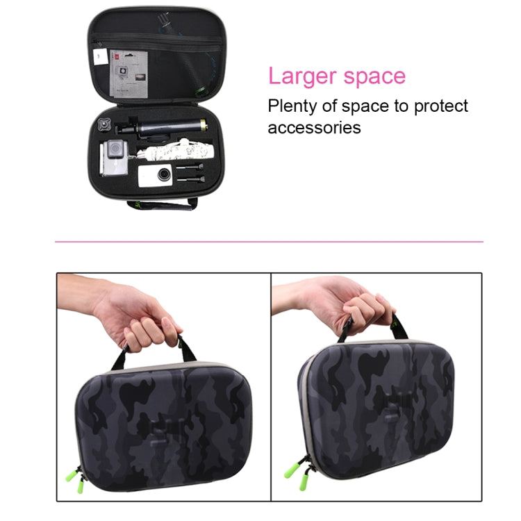 Camouflage Pattern EVA Shockproof Waterproof Portable Case forGoPro, Insta360, DJI and Other Action Cameras Accessories, Size: 27cm x 19cm x 7cm - Carry Cases by PMC TechLife | Online Shopping South Africa | PMC TechLife | Buy Now Pay Later Mobicred
