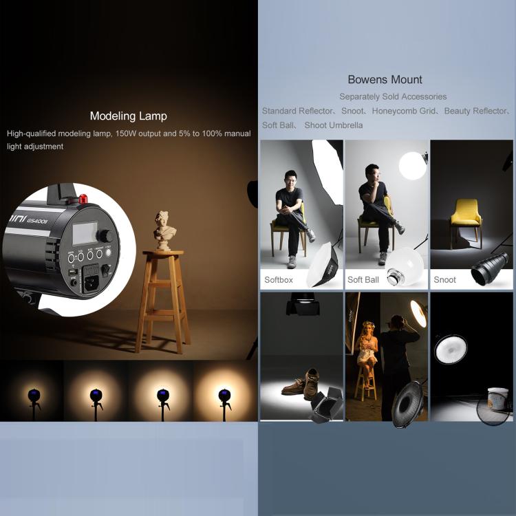 Godox Gemini GS200II Studio Flash Light 200Ws Bowens Mount Strobe Flash (UK Plug) - free shipping - PMC TechLife - Order now!