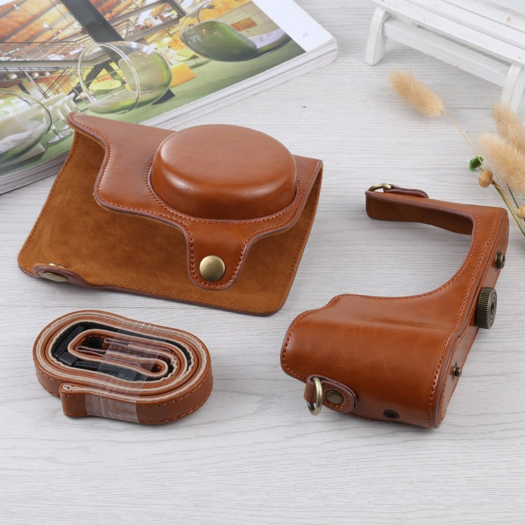Full Body Camera PU Leather Case Bag with Strap for Samsung Galaxy Camera EK-GC100 / EK-GC110 / EK-GC200(Brown) - free shipping - PMC TechLife - Order now!