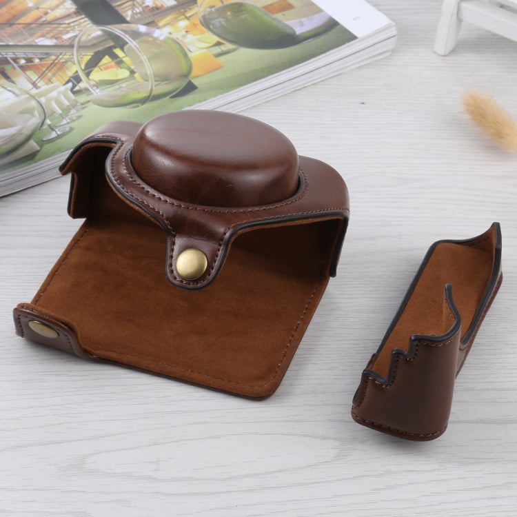 Full Body Camera PU Leather Case Bag for Sony ZV-1(Coffee) - free shipping - PMC TechLife - Order now!