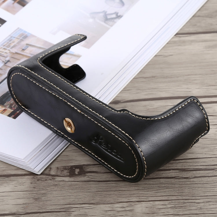 1/4 inch Thread PU Leather Camera Half Case Base for Leica M9 (Black) - free shipping - PMC TechLife - Order now!