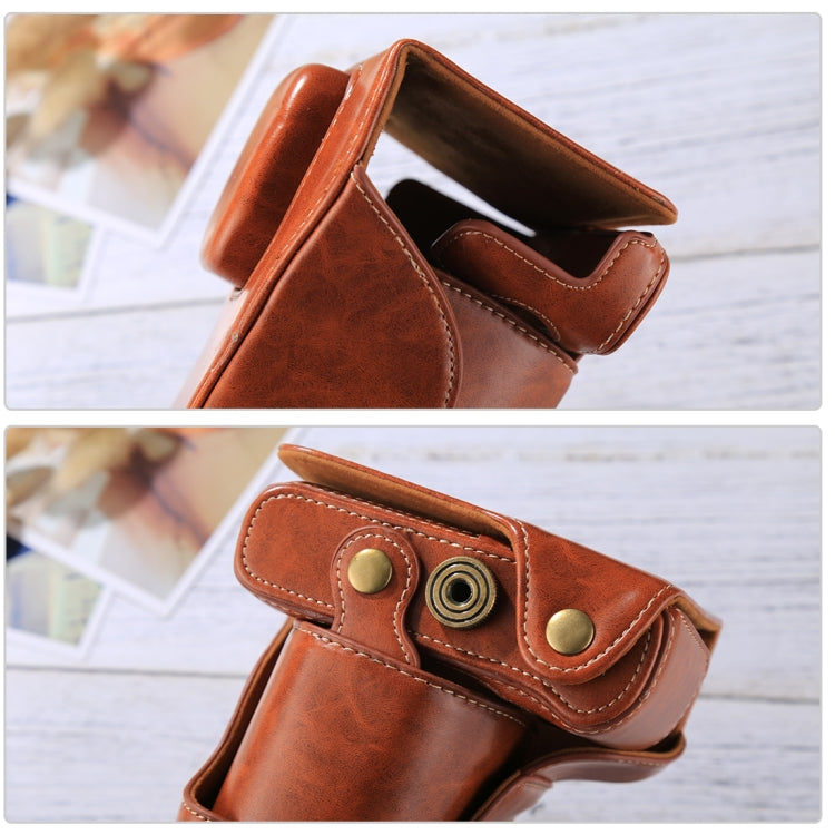 Full Body Camera PU Leather Case Bag with Strap for FUJIFILM XT10 / XT20 (16-50mm / 18-55mm Lens)(Brown) - free shipping - PMC TechLife - Order now!