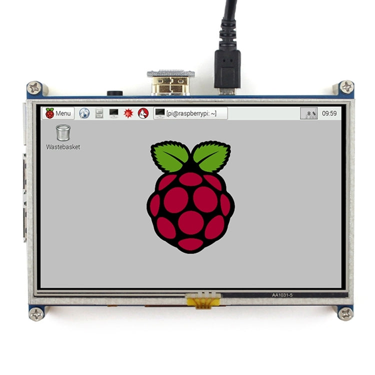 WAVESHARE 5 Inch HDMI LCD 800x480 Touch Screen for Raspberry Pi - LCD & LED Display Module by PMC Jewellery | Online Shopping South Africa | PMC Jewellery | Buy Now Pay Later Mobicred