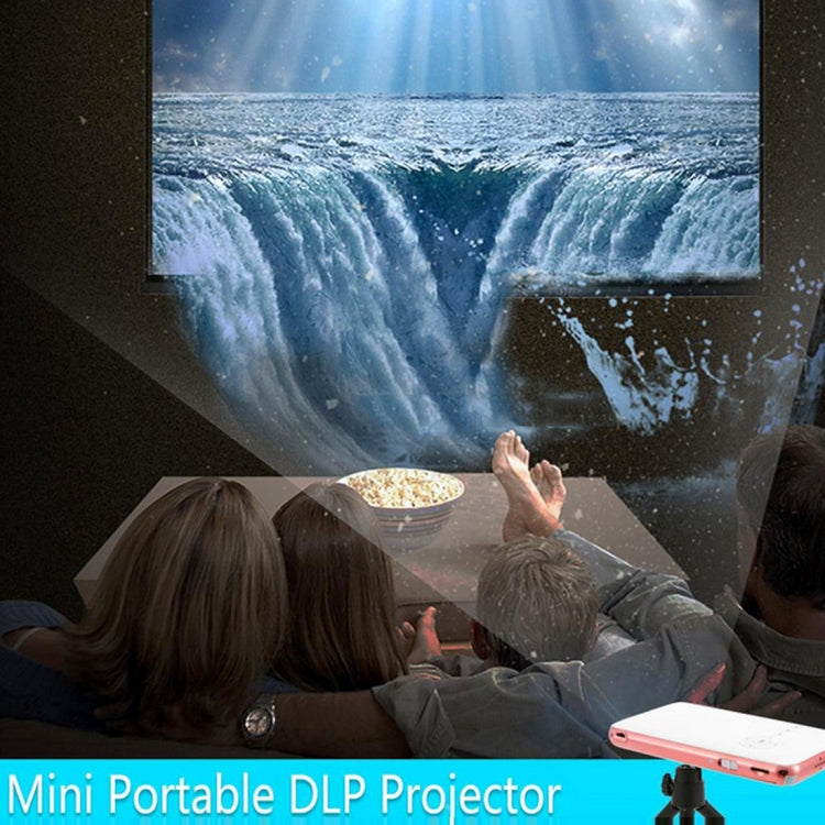 Wejoy DL-S6+ 1000 Lumens 854x480 Smart Mini Projector, RK3128 CPU, 1GB+32GB, Android 4.4, Bluetooth, WiFi, HDMI(Rose Gold) - free shipping - PMc TechLife - Order now!