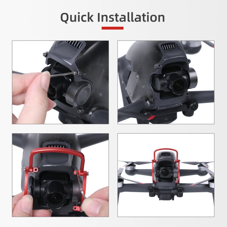 Sunnylife FV-Q9353 Gimbal Bumper Anti-collision Aluminum Alloy Guard Protector Bumper for DJI FPV (Black) - free shipping - PMC TechLife - Order now!