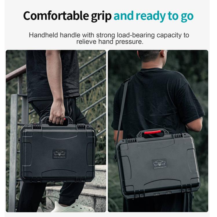 For DJI Mavic 4 Pro STARTRC Waterproof ABS Suitcase Storage Box (Black) - free shipping - PMC TechLife - Order now!