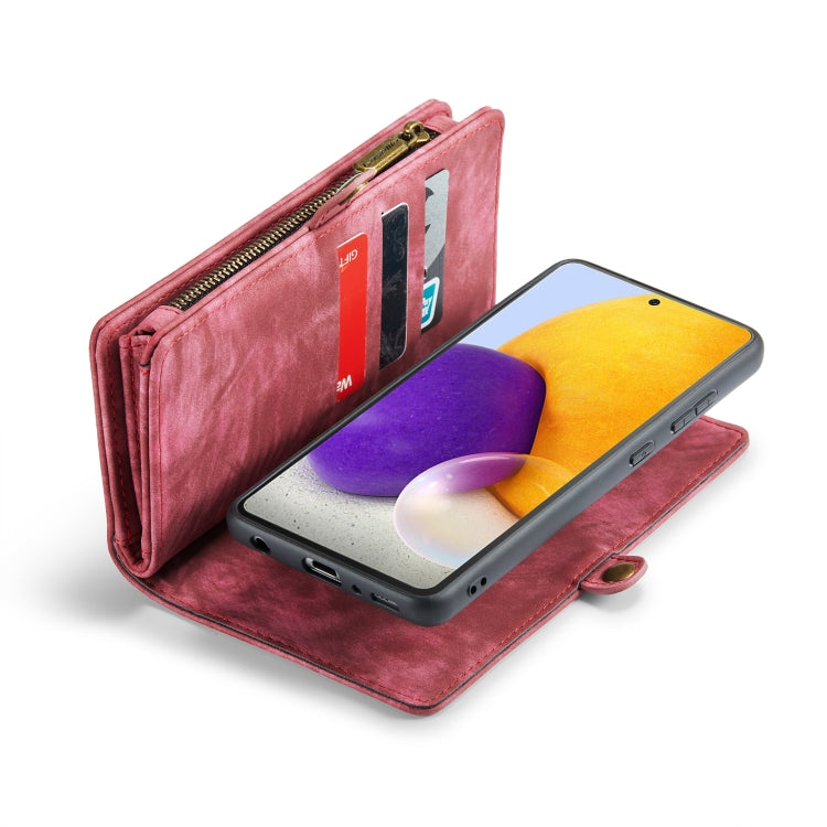 For Samsung Galaxy S21 5G CaseMe-008 Detachable Multifunctional Flip Leather Phone Case(Red) - free shipping - PMC Jewellery - Order now!