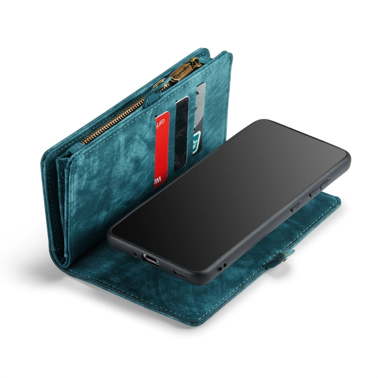 For Samsung Galaxy S21 Ultra 5G CaseMe Detachable Multifunctional Horizontal Flip Leather Case, with Card Slot & Holder & Zipper Wallet & Photo Frame(Green) - free shipping - PMC Jewellery - Order now!