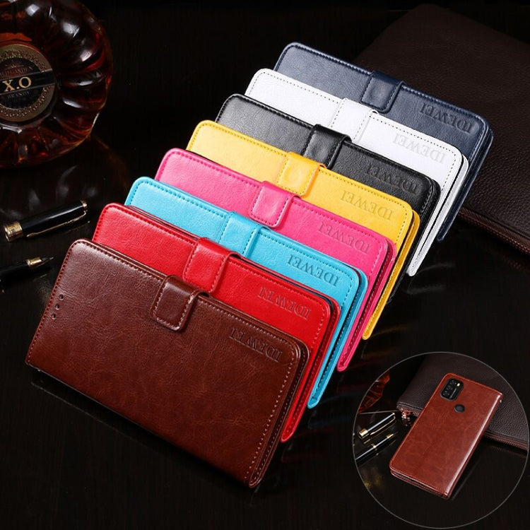 For Blackview A70 idewei Crazy Horse Texture Horizontal Flip Leather Case with Holder & Card Slots & Wallet(Rose Red) - free shipping - PMC TechLife - Order now!