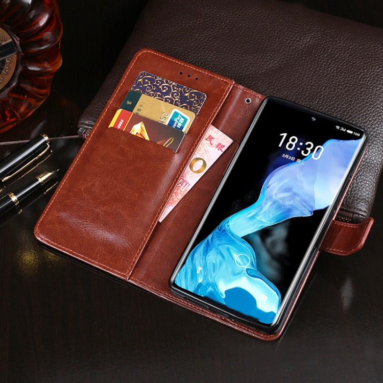 For Meizu 18 idewei Crazy Horse Texture Horizontal Flip Leather Case with Holder & Card Slots & Wallet(Black) - More Brand by idewei | Online Shopping South Africa | PMC Jewellery | Buy Now Pay Later Mobicred