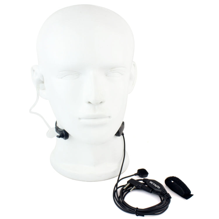 RETEVIS TK Throat PTT Covert Acoustic Tube Earphone Speaker Microphone for H-777 / RT-5R / RT-5RV / RT-B6 - Microphones & Headsets by RETEVIS | Online Shopping South Africa | PMC TechLife | Buy Now Pay Later Mobicred