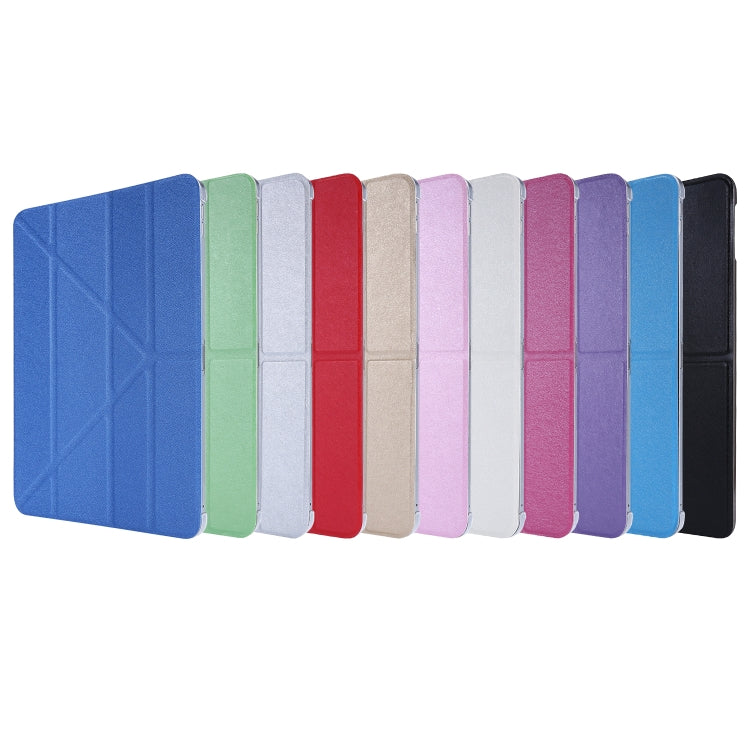 For iPad Air 13 2025 / 2024 / iPad Pro 12.9 2022 / 2021 Silk Texture Horizontal Deformation Flip Leather Tablet Case with Holder(Red) - iPad Pro 12.9 (2022/2021) Cases by PMC TechLife | Online Shopping South Africa | PMC TechLife | Buy Now Pay Later Mobicred