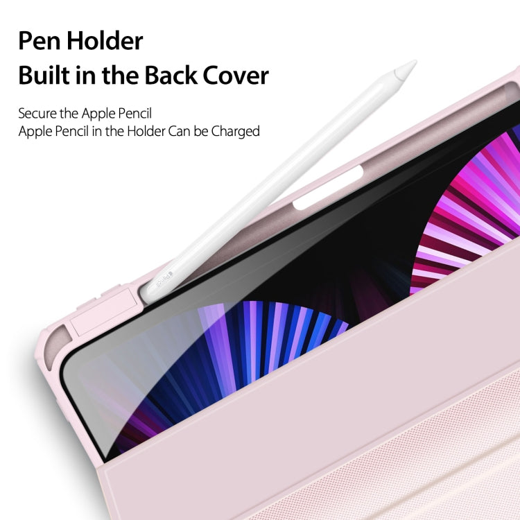 DUX DUCIS TOBY Series Shockproof PU Leather + PC + TPU Flip Smart Case For iPad Air 11 2025 / 2024 / Air 2022 / 2020 10.9(Pink) - iPad Air (2022) / (2020) 10.9 Cases by DUX DUCIS | Online Shopping South Africa | PMC TechLife | Buy Now Pay Later Mobicred