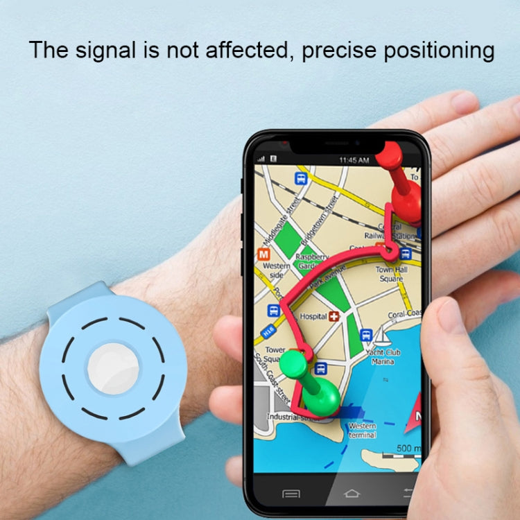 Anti-scratch Shockproof Silicone Bracelet Strap Protective Cover Case For AirTag(Black) - Other by PMc TechLife | Online Shopping South Africa | PMc TechLife | Buy Now Pay Later Mobicred