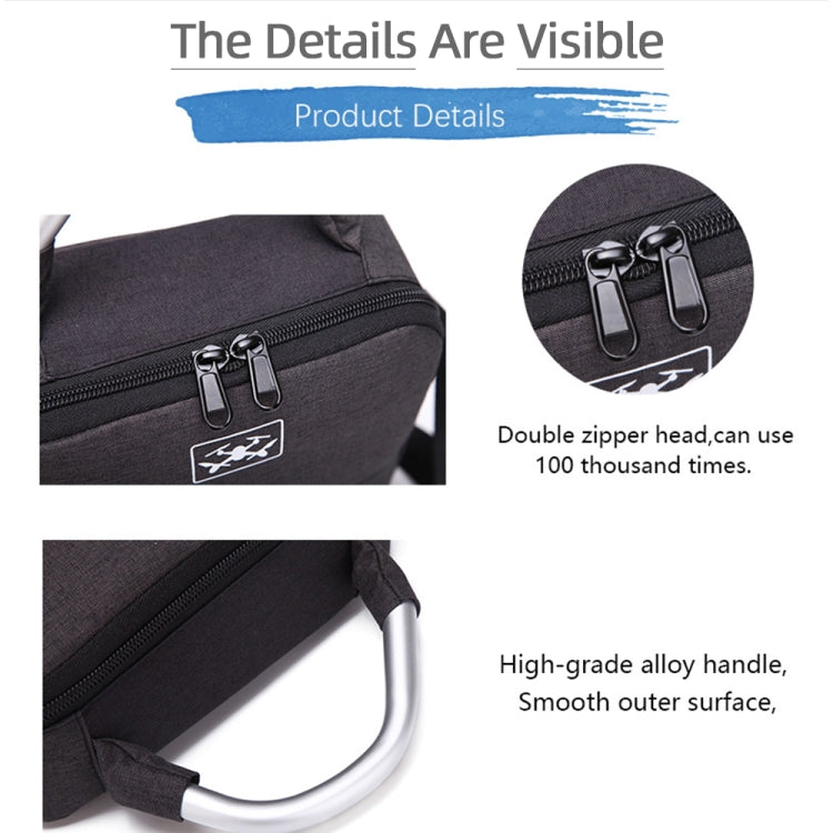 Shockproof Waterproof Single Shoulder Storage Bag Travel Carrying Cover Case Box for FIMI X8 mini(Black + Red Liner) - by PMC TechLife | Online Shopping South Africa | PMC TechLife | Buy Now Pay Later Mobicred