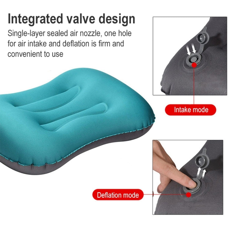 Outdoor Camping Trip Foldable Portable Inflatable Pillow Nap Waist Pillow, Specification:Inflate with Your Mouth(Dark Gray) - Camping Mats by PMC TechLife | Online Shopping South Africa | PMC TechLife | Buy Now Pay Later Mobicred