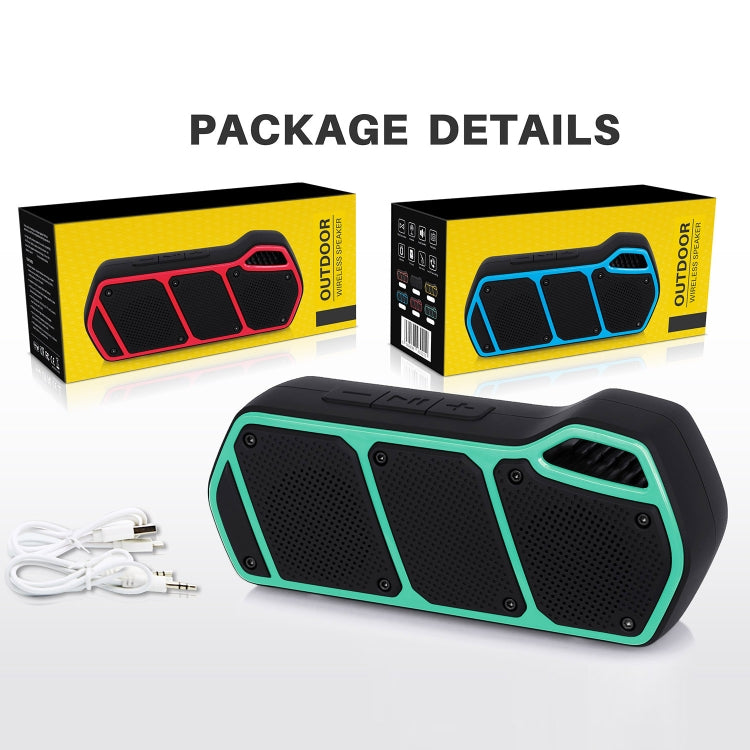 NewRixing NR-5011 Outdoor Portable Bluetooth Speakerr, Support Hands-free Call / TF Card / FM / U Disk(Yellow) - free shipping - PMC Jewellery - Order now!