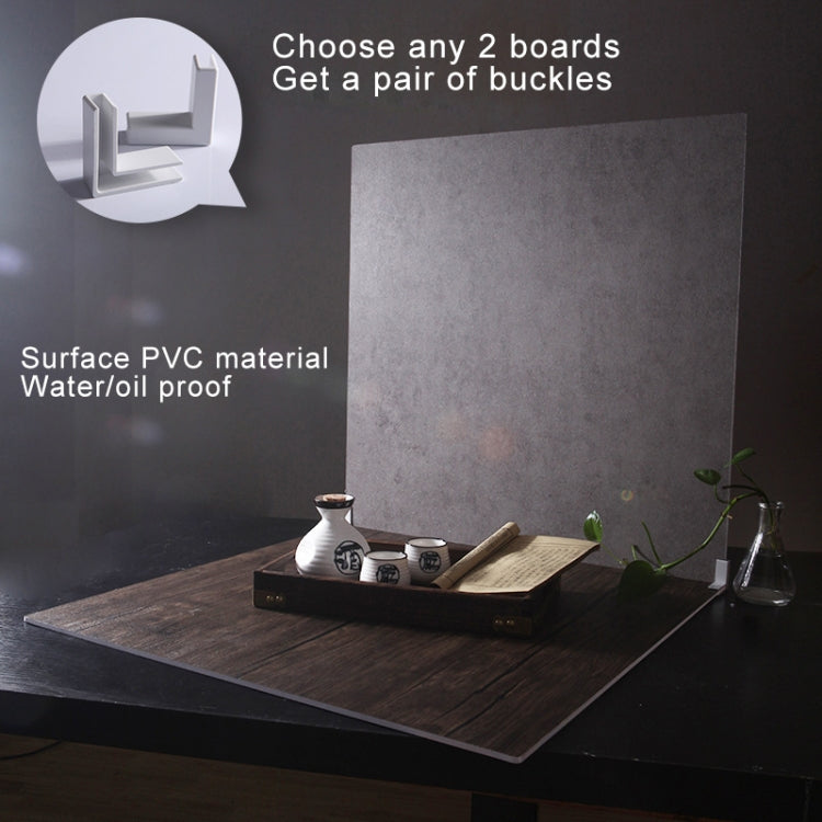60 x 60cm Double Sides Retro PVC Photography Backdrops Board(Dark Light Wood Grain) - Wood Floor by PMC TechLife | Online Shopping South Africa | PMC TechLife | Buy Now Pay Later Mobicred