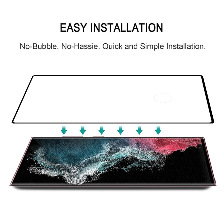 For Samsung Galaxy S22 Ultra 5G 25pcs Full Glue 3D Curved Edge Screen Tempered Glass Film(Black) - free shipping - PMC TechLife - Order now!