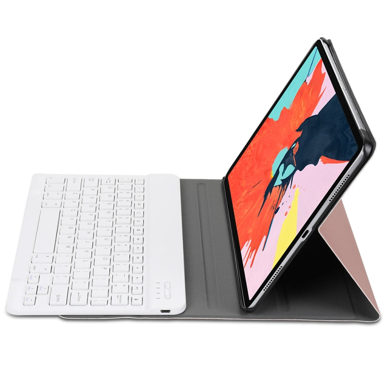 A11 Lambskin Texture Ultra-thin Bluetooth Keyboard Leather Case For iPad Air 2022 / Air 2020 10.9 & Pro 11 inch 2021 / 2020 / 2018(Gold) - Universal by PMC TechLife | Online Shopping South Africa | PMC TechLife
