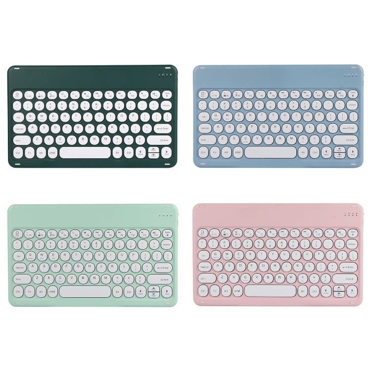 X4 Universal Round Keys Panel Spray Color Bluetooth Keyboard(Mint Green) - Universal Keyboard by PMC TechLife | Online Shopping South Africa | PMC TechLife
