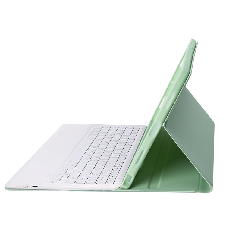 A800B Candy Color Detachable Bluetooth Keyboard Case with Pen Slot for Samsung Galaxy Tab S8+ / S7+ / S7 FE(Light Green) - Samsung Keyboard by PMC TechLife | Online Shopping South Africa | PMC TechLife